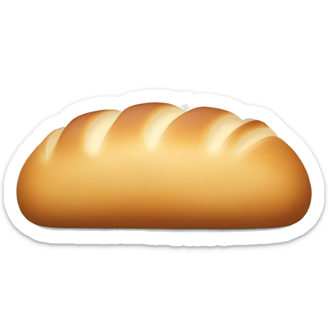 A fresh loaf of bread, with steam rising, symbolizing homemade warmth. sticker