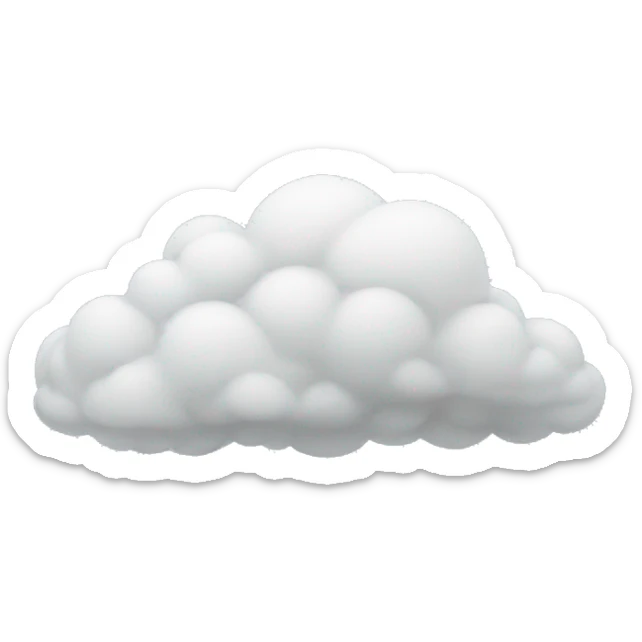 Clouds sticker
