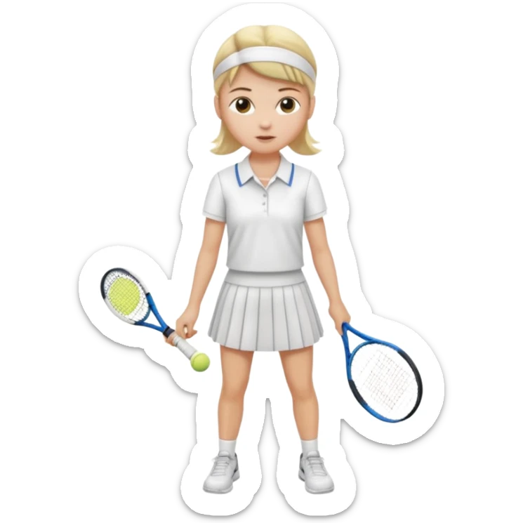 tennis girl outfit no girl only outfit sticker