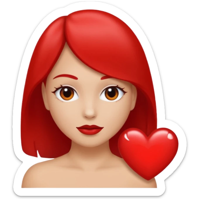 Je souhaite un cœur et à l’intérieur de ce cœur Julien Marie sticker