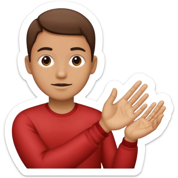 Un bonhomme tenant un 6 dans la main gauche et un 7 dans la main droite sticker