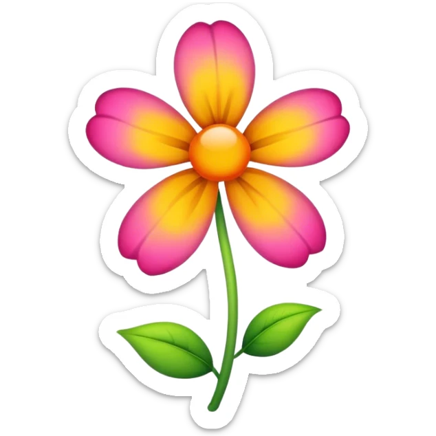 Flower sticker