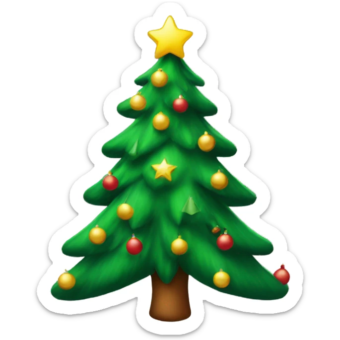 Christmas tree sticker