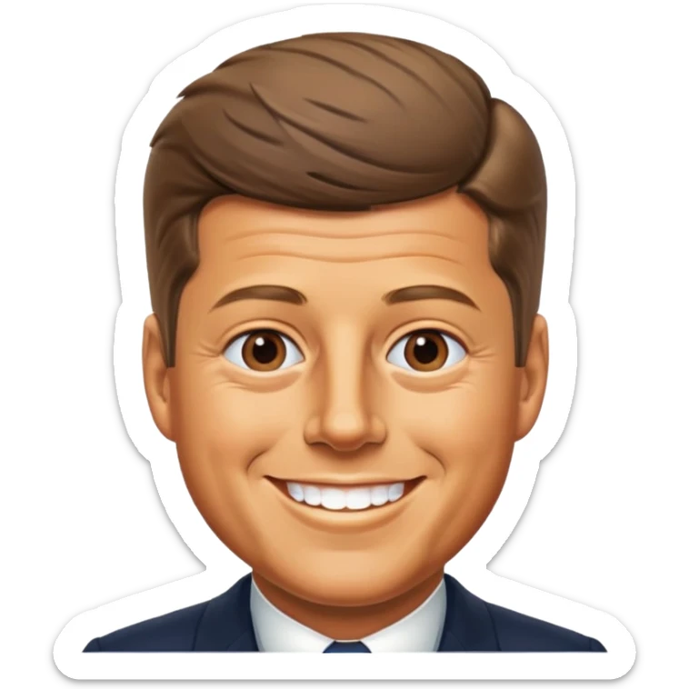 John F Kennedy, 35th president of the United States sticker