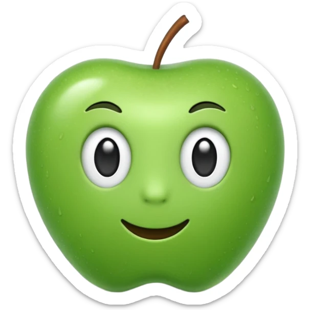 A high-quality 3D render of focus in the style of an Apple emoji. Smooth textures, soft diffuse lighting, and deep detailing. Realistic materials but with a stylized, iconic look. Soft drop shadow. Isolated on a white background. High fidelity, 4k. sticker