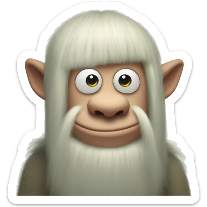 Moomin troll sticker