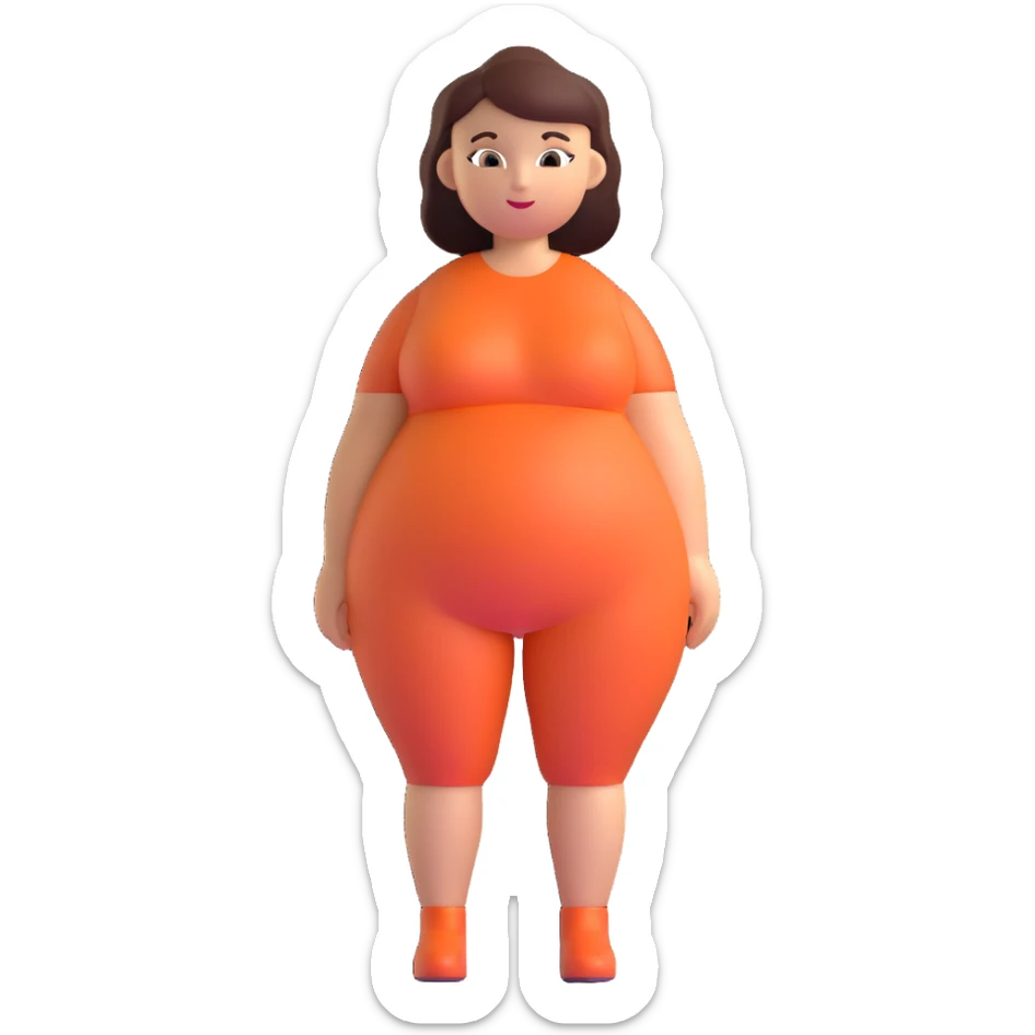 Venus of Willendorf prehistoric limestone figurine, rotund female figure with detailed rounded body sticker