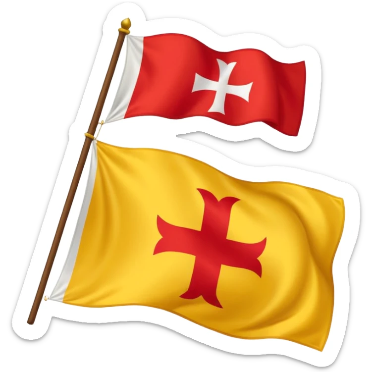 Le drapeau de l'Auvergne sticker