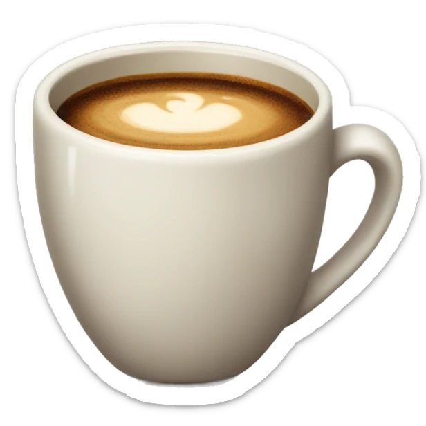 neutral cup of coffee sticker