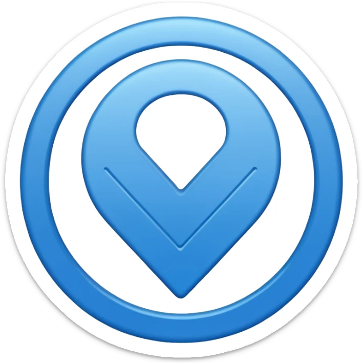 Una raya como ✔️ así pero azul y un círculo  así pero el ✔️ sea más grande sticker