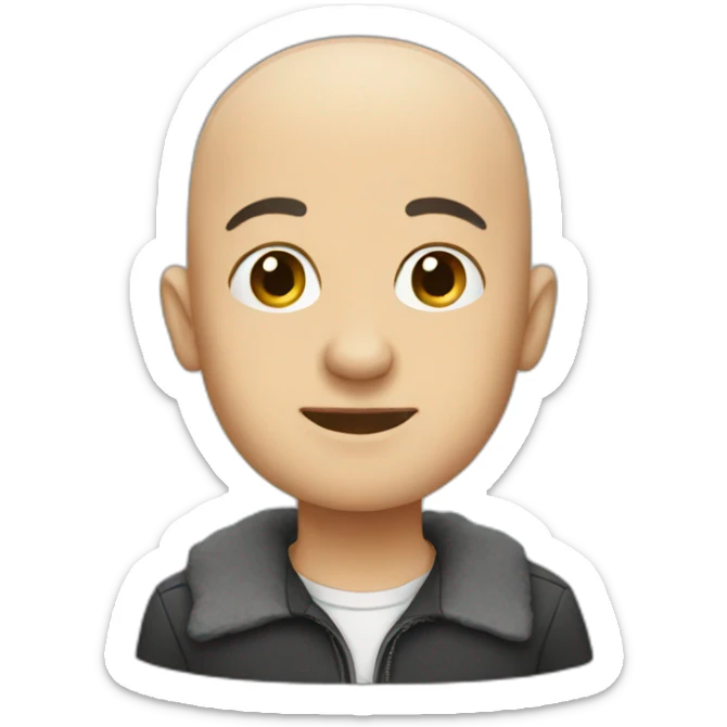 bald sticker