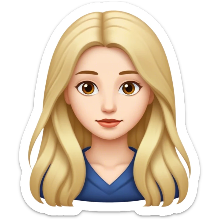 realistic portrait of woman sticker