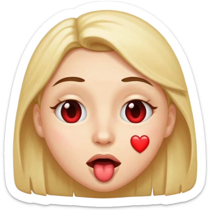 face with heart eyes and drooling mouth, combining expressions of love and desire sticker