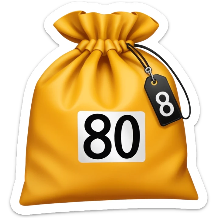 Mark-up x10 The number 800 should be crossed out and 8000 written on the label next to the bag sticker