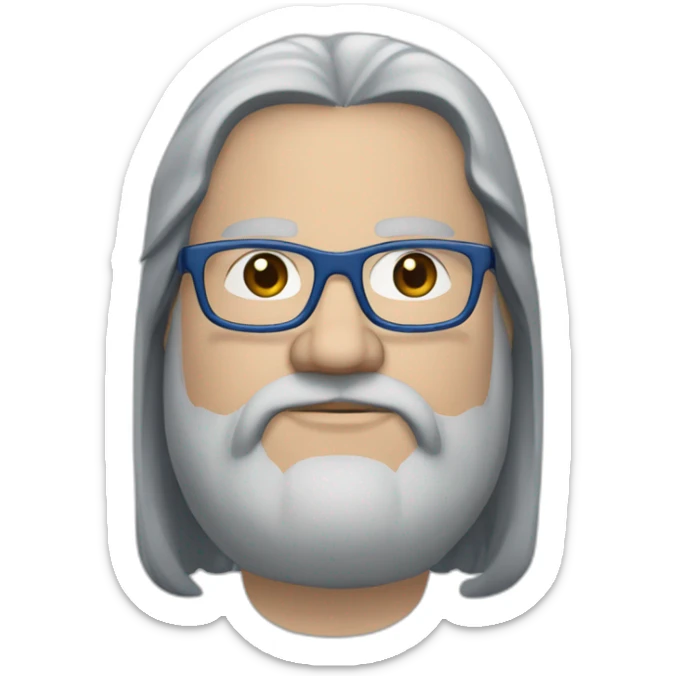 white-40-year-old-fat-man-with-long-black-hair,-brown-eyes,-blue-glasses,-no-beard. sticker