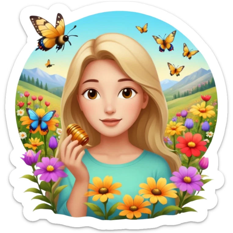 La la mañana se alegra entre flores y praderas ve avanzar mariposa bella y majestuosa entre colibrís y la abeja polinizando y Disfrutando del néctar de su 🍯https://imgproxy.attic.sh/insecure/f:png/plain/https://attic.sh/wcijgsnuznmk366evsyui4lwg8hu sticker