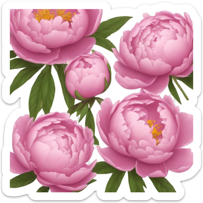 Peonies sticker
