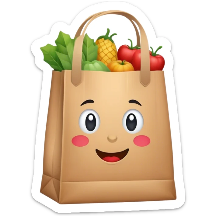 I want svg emoji for a groccery icon that inwant. To build in my mobile app food delivery  sticker