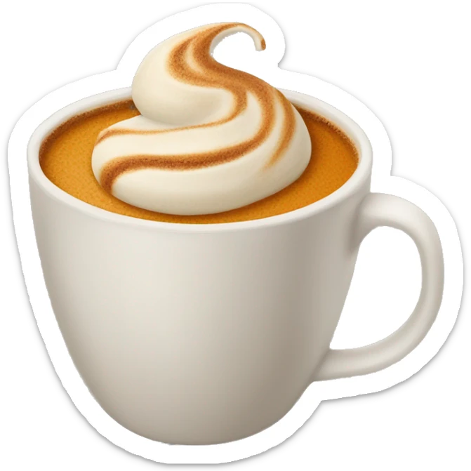 Pumpkin spice latte sticker