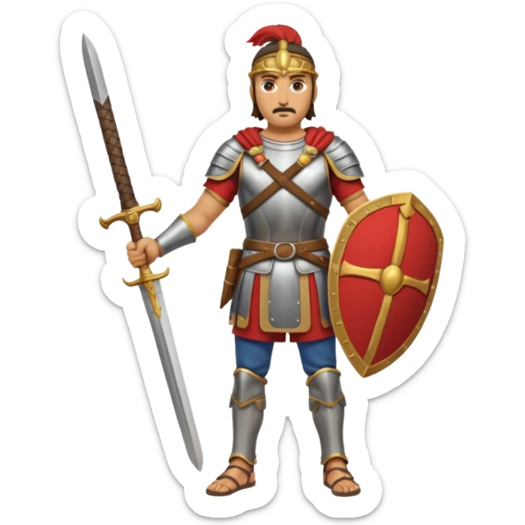 Famoso general cartagines de la época púnica, foto del cuerpo entero sticker