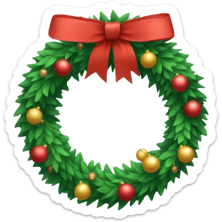 christmas wreath  sticker