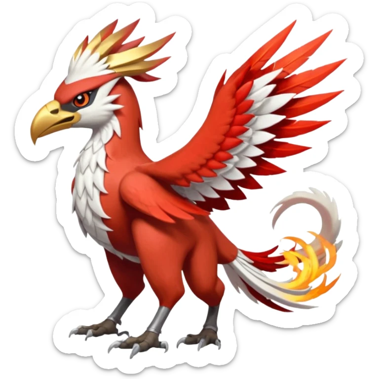 Trico-Gryphon-Blaziken-Latias-Silvally-fusion-creature (full body) sticker