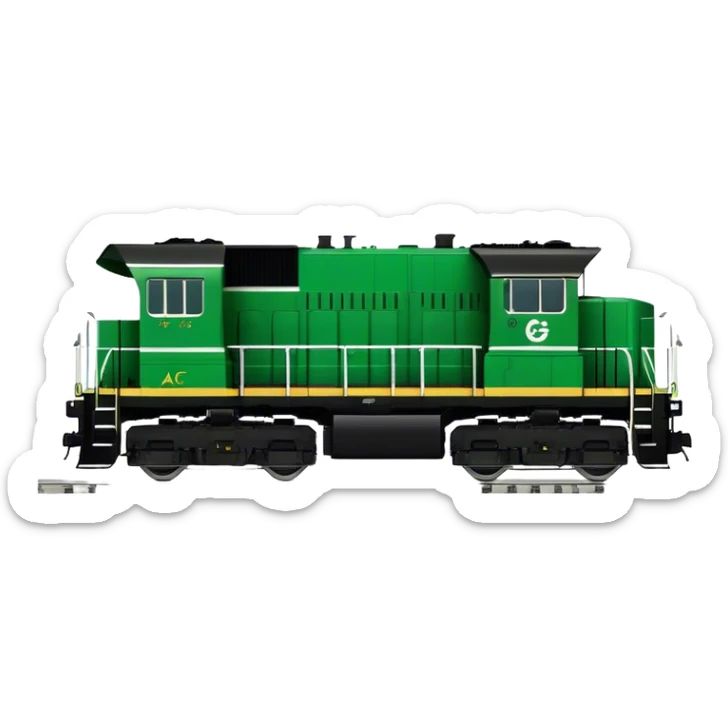 Locomotive (Freight) - GE ES44AC (Model Year: 2021) (Iconic colour: Green and black) sticker