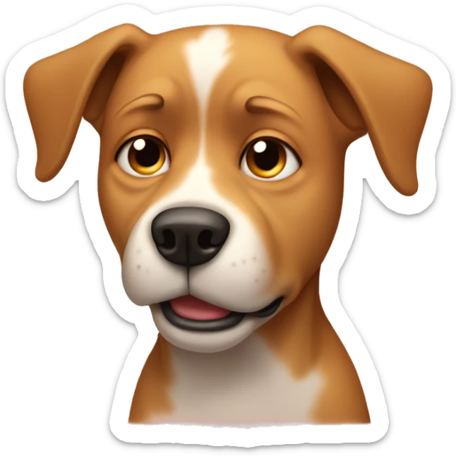 Dog crying sticker