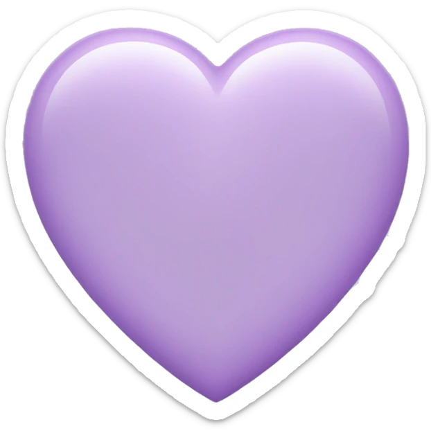 Light Purple Heart  sticker