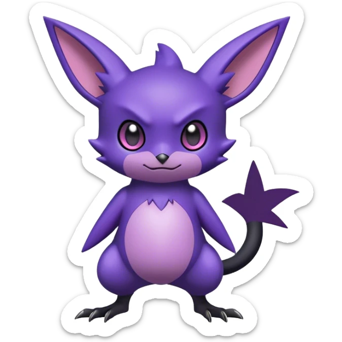 Edgy Cool Cute Kawaii Noibat-Pokemon Full Body sticker