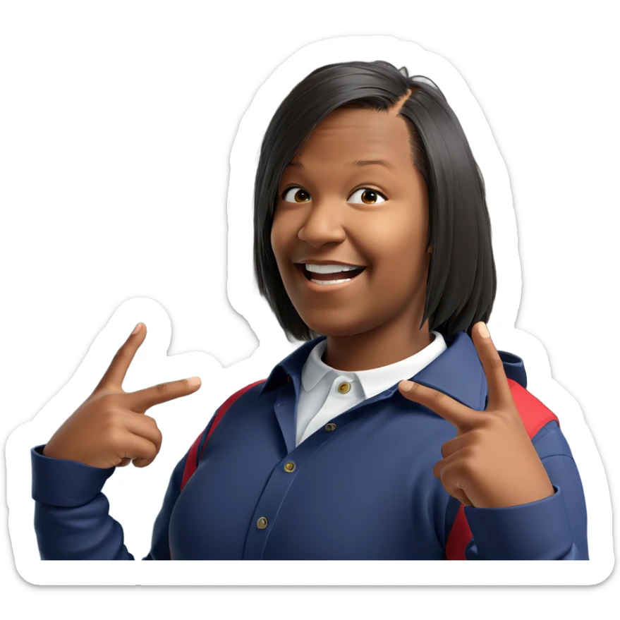 smiling boy in collared shirt sticker