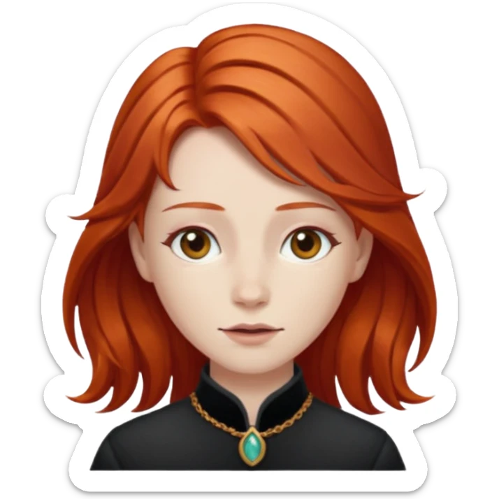 Chappell Roan, is an American singer and songwriter from Missouri. Working with collaborator Dan Nigro, the majority of her music is inspired by 1980s synth-pop copper red hair long sticker