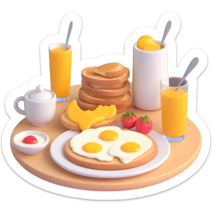 breakfast sticker
