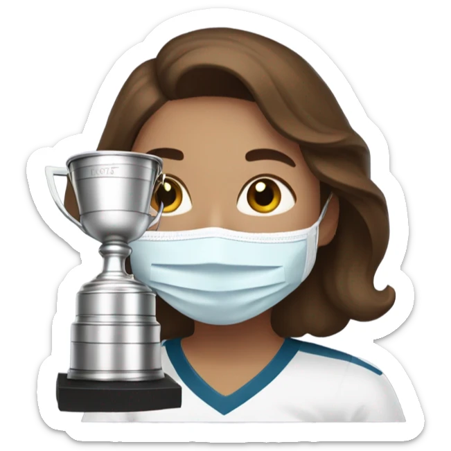 brown haired girl with a skincare face mask on and a stanley cup sticker