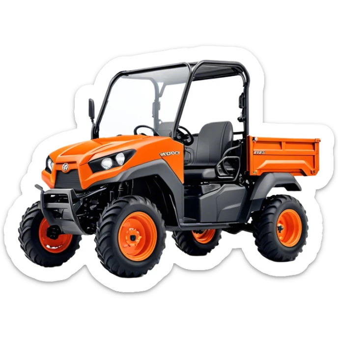 Farm Utility Vehicle (UTV) - Kubota RTV-XG850 (Model Year: 2021) (Iconic colour: Orange) sticker