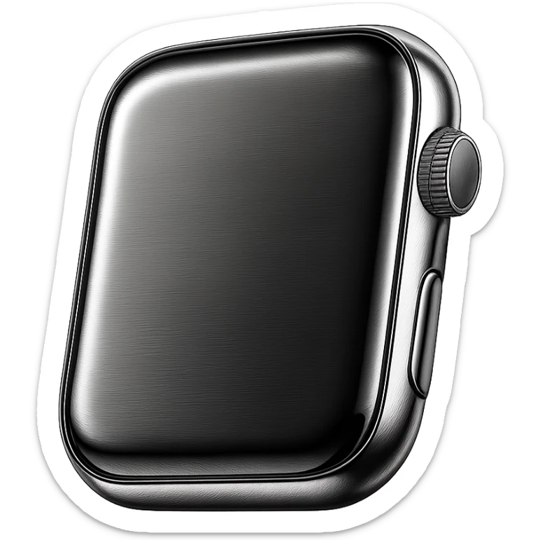 black apple watch sticker