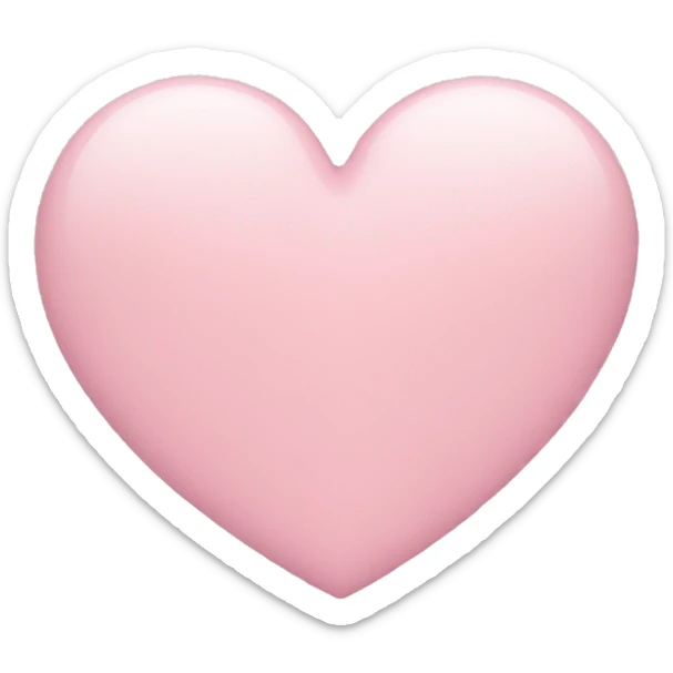 Light pink heart  sticker
