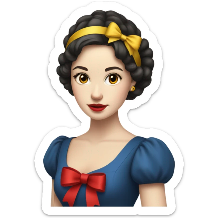Snow white sticker
