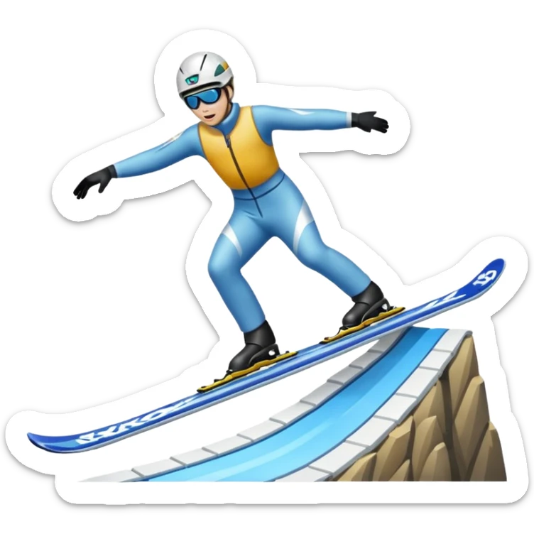 chce motikona skoczka z gry deluxe ski jump 2 takiego pixelowego jak w grze sticker