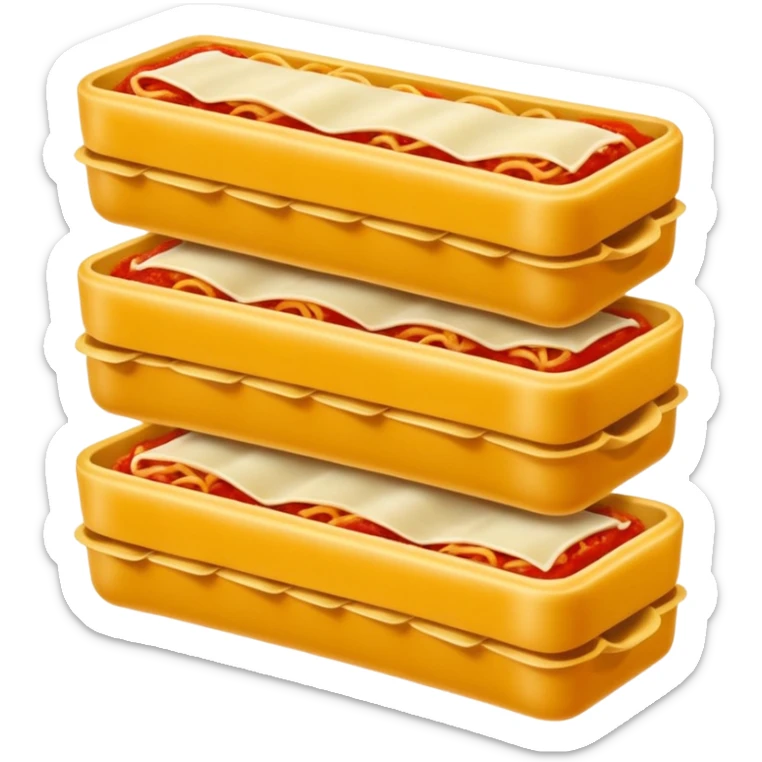 Dragon con cuerpo de pasta canelloni que el cuerpo enga su cuerpo normal con patas y que tenga tres cabezas de dragon sticker