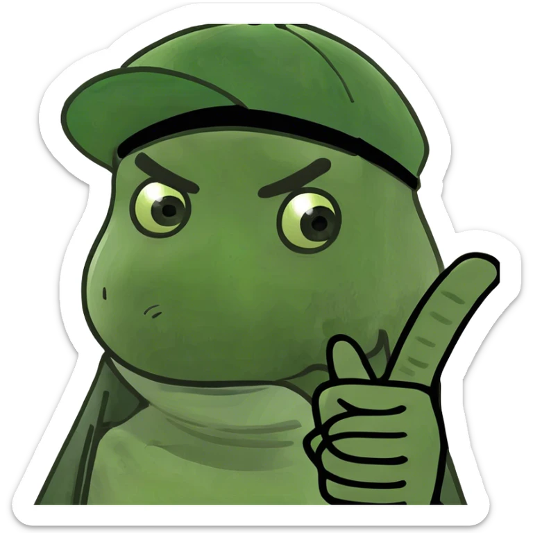 Hand holding up middle finger, index finger and thumb(yvl playboi carti) sticker