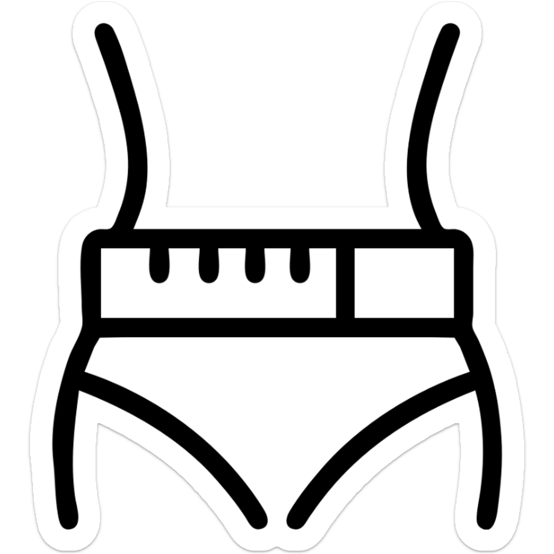 tape measure icon encircling a stylized waist, modern and minimal, high contrast, no text sticker