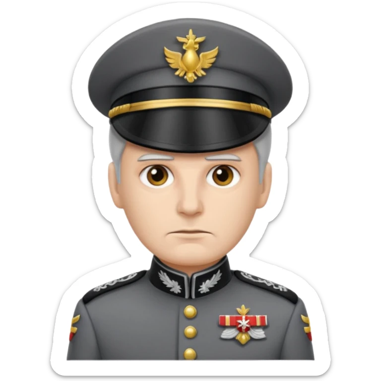 An emoji for discord of an Imperial Commander in something 90% like star wars sticker