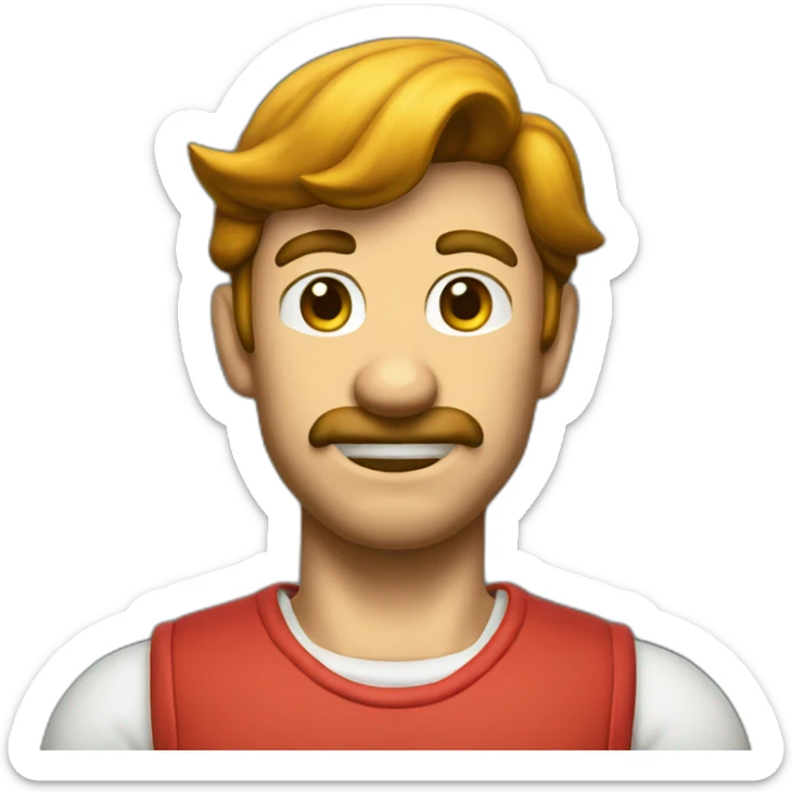 skinny mario sticker