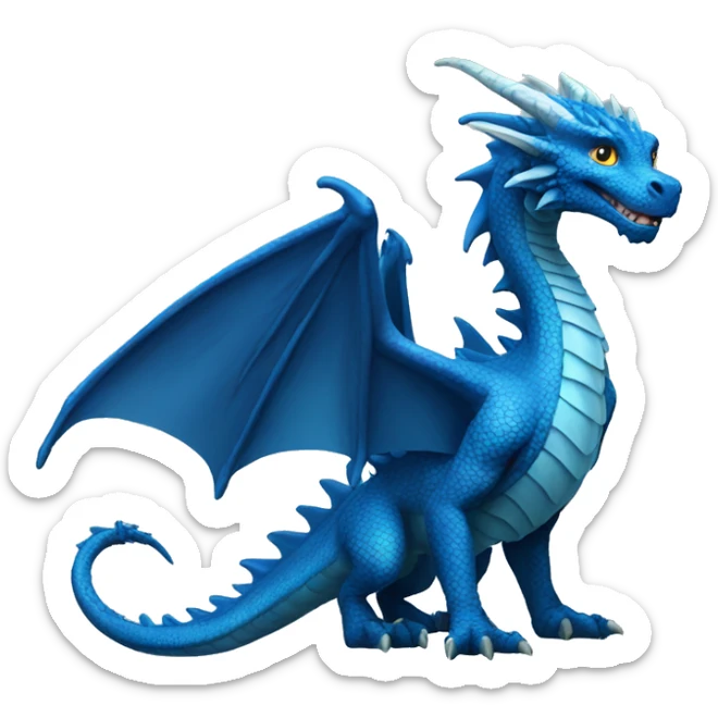 blue dragon sticker