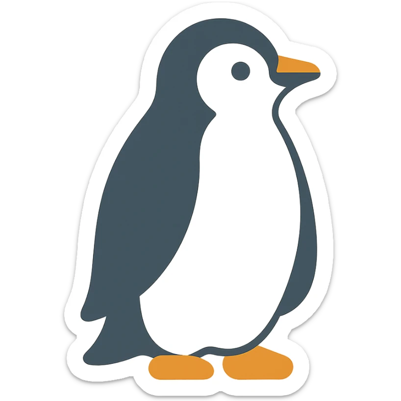 Penguin sticker