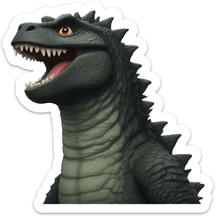 godzilla sticker