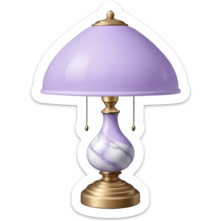 Lavender pastel purple and marble white aesthetic cute dainty find nice pretty vintage lamp sticker