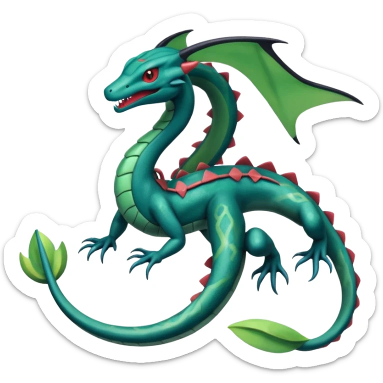 Zygarde-Salandit-Seadra-Parasect-Salamence-Rayquaza-Seviper-Salazzle-fusion sticker