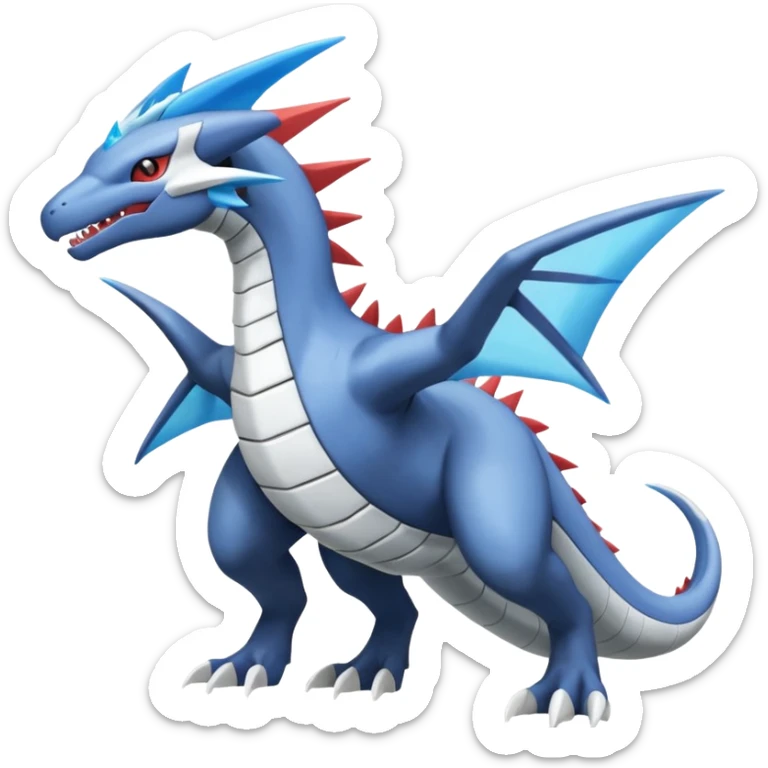 Latios-Latias-Salamence-Salandit-Zekrom-Dialga-Amaura-Reshiram-Palkia-fusion-Fakémon-Pokémon-creature (Full body) sticker